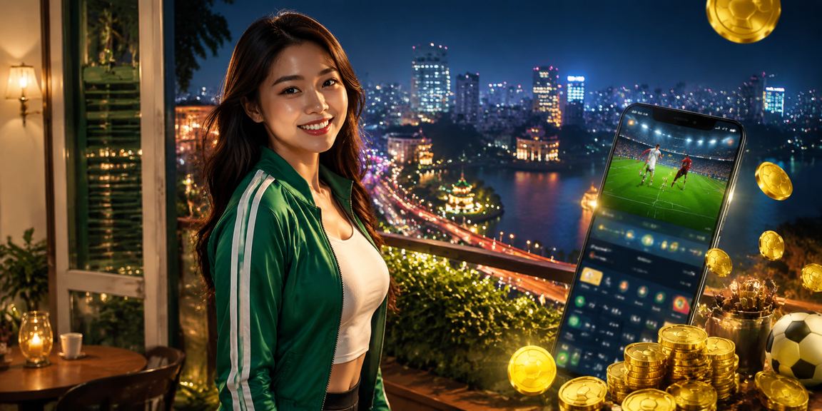 Người dùng Hà Nội đặt cược thể thao qua điện thoại tại quán cà phê với r15v3